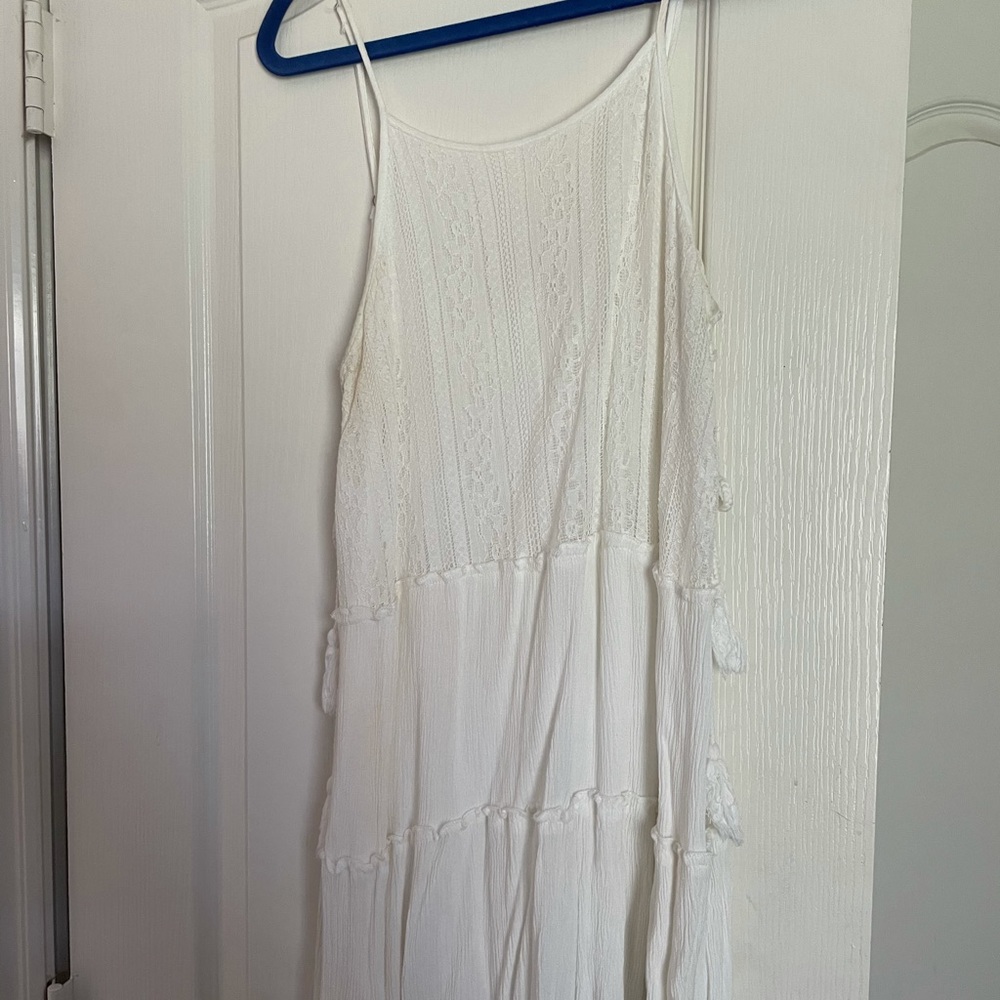 Altar’d State White Crochet Mini Dress - Picture 2 of 2
